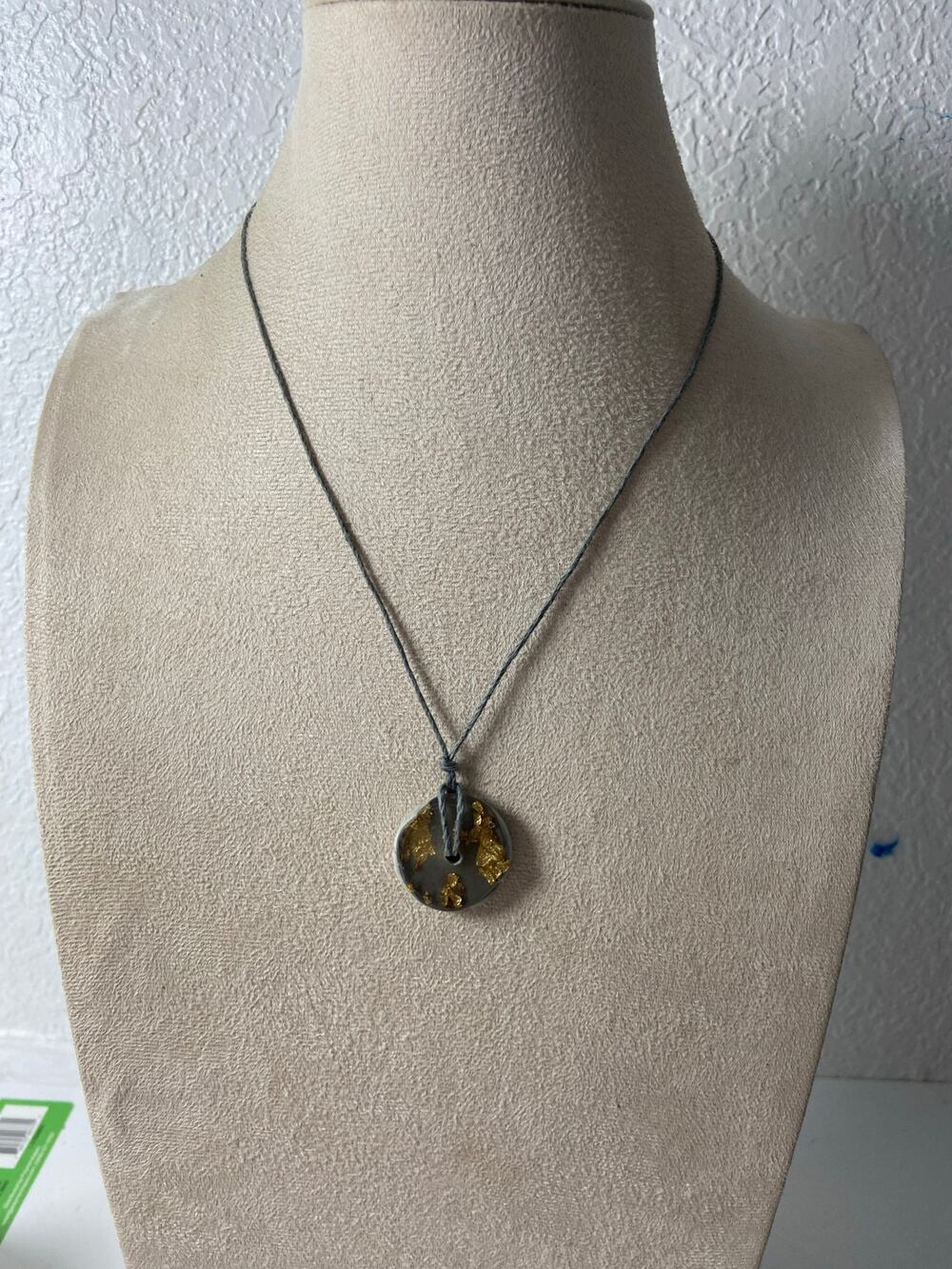 Handmade Ceramic & Resin Disc Necklace set